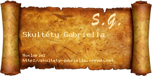 Skultéty Gabriella névjegykártya