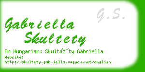 gabriella skultety business card